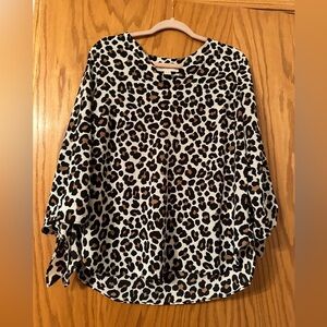 Michael Kors Top Leopard Print - Size L
